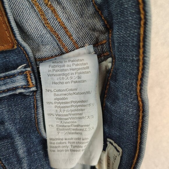 Madewell 10" High-Rise Skinny Jeans Womens sz 26 Dark Wash - Picture 10 of 13